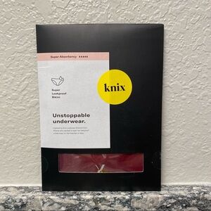 NWT Knix Super Leakproof Bikini Underwear in Dark Cherry